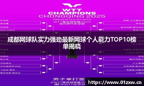 成都网球队实力强劲最新网球个人能力TOP10榜单揭晓